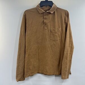 Untuckit Mays Polo Shirt Mens M Pocket Stretch Casual Long Sleeve EUC 41961